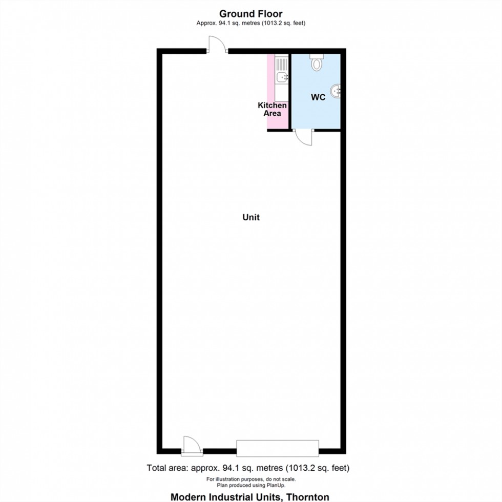 Floorplan for Celtic Business Park, Thornton, SA73