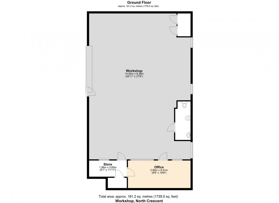 Floorplan for North Crescent, Haverfordwest, SA61