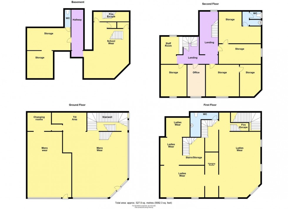 Floorplan for 1-3 Victoria Place, Haverfordwest SA61 2JX