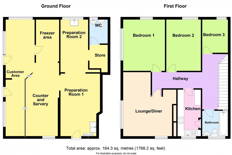 Floorplan for Marble Hall Chippy, Milford Haven, SA73 2PL