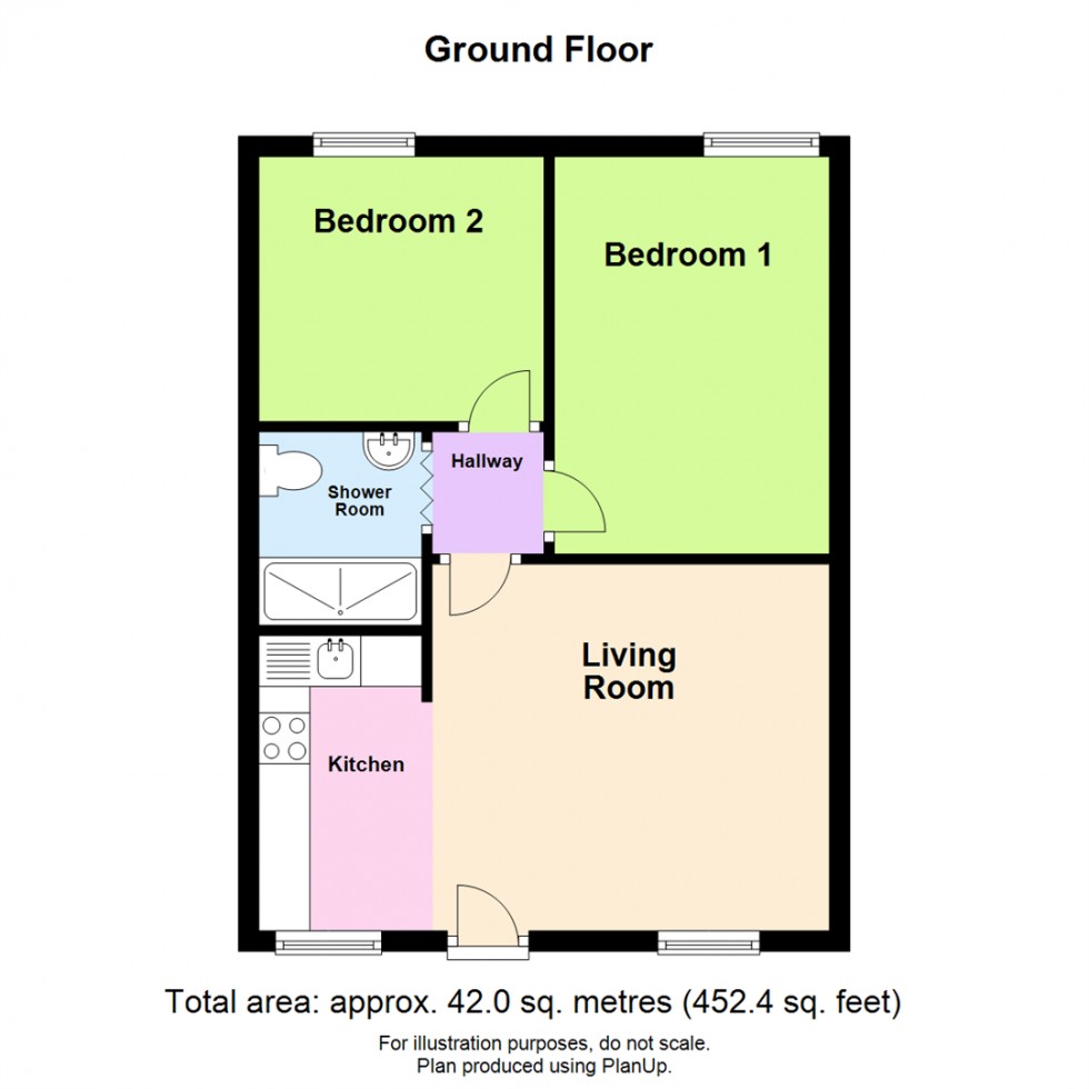 Floorplan for 2 The Coach House, Broad Haven