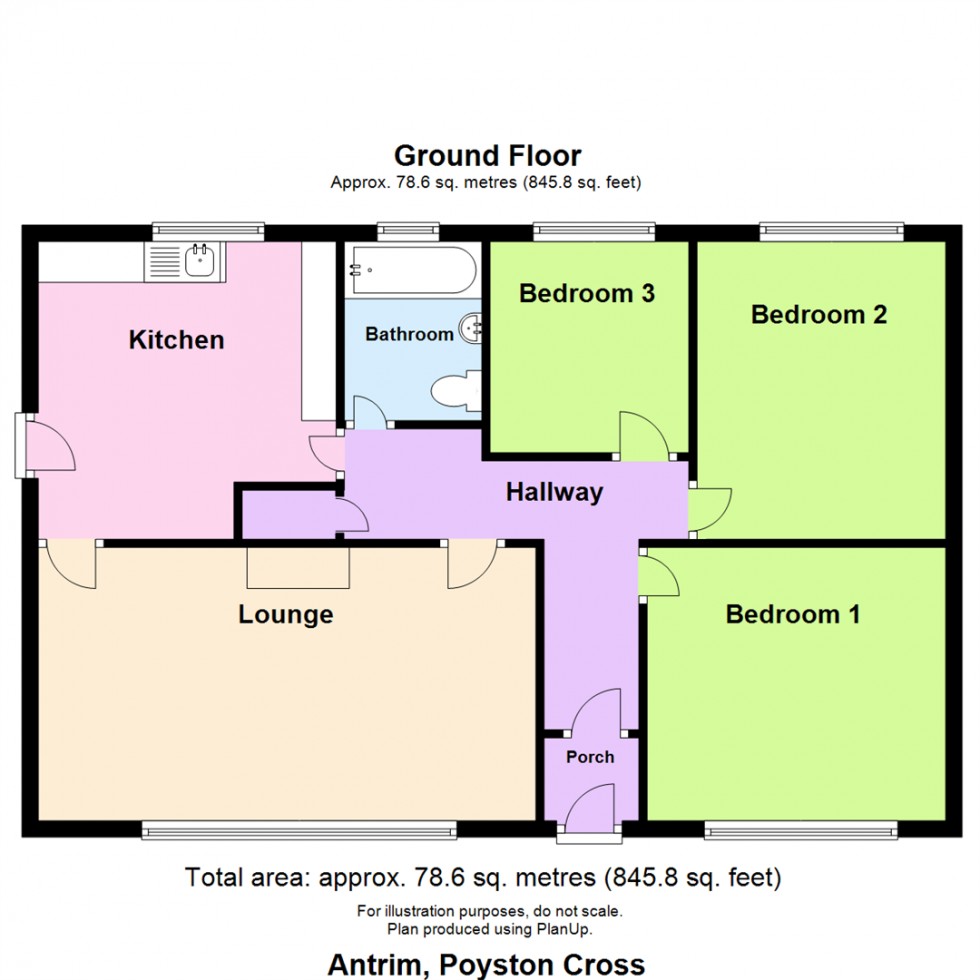 Floorplan for Antrim, Crundale, Haverfordwest