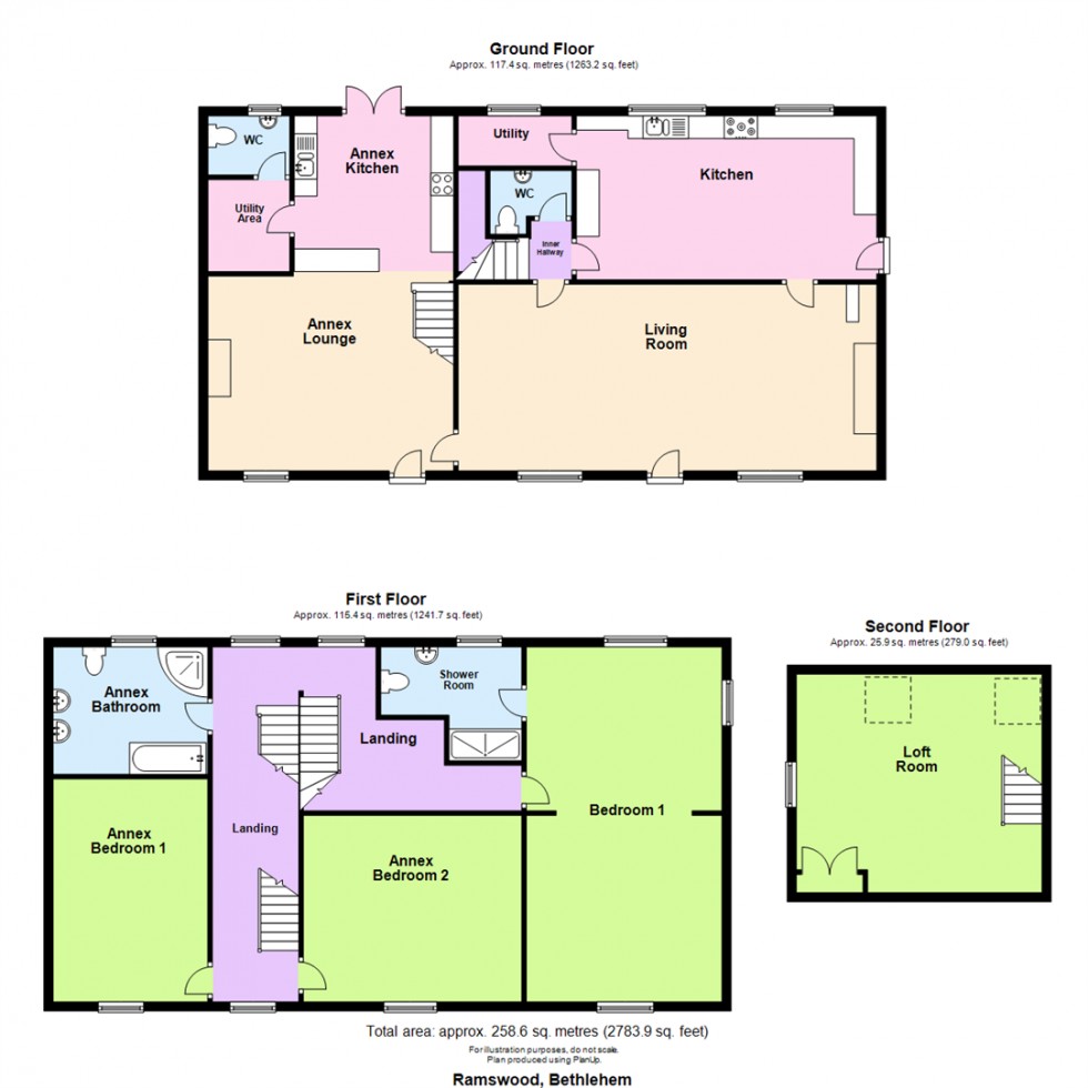 Floorplan for Ramswood, Bethlehem SA62 4EB