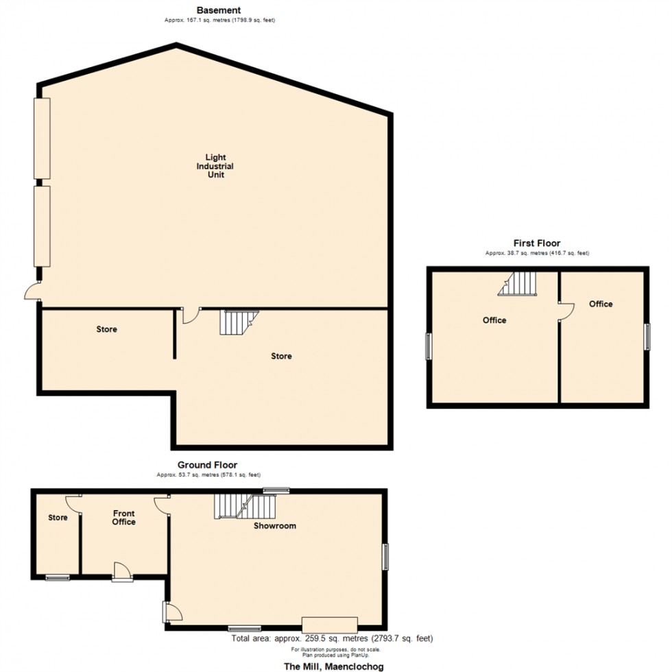 Floorplan for The Mill, Maenclochog SA66 7JY