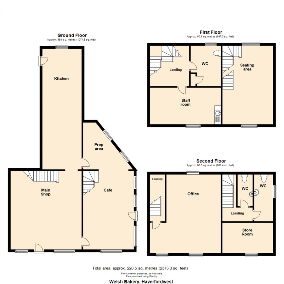 Floorplan for 43-45 Old Bridge, Haverfordwest SA61 2EZ