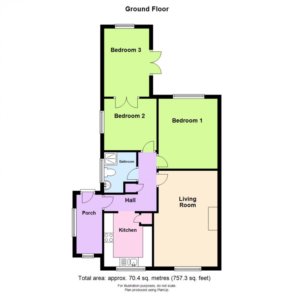 Floorplan for 44 St. Brides View, Roch