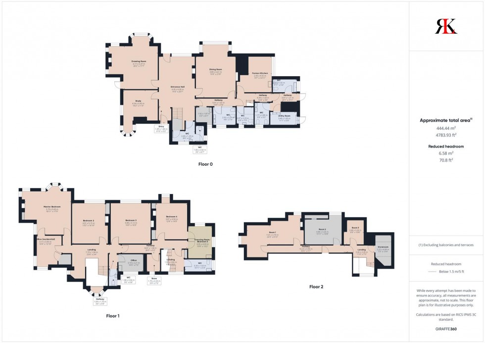 Floorplan for Glenover House, Scarrowscant Lane, Haverfordwest