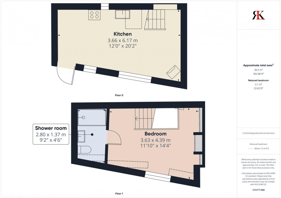 Floorplan for Stable Cottage, Cosheston, Pembroke Dock