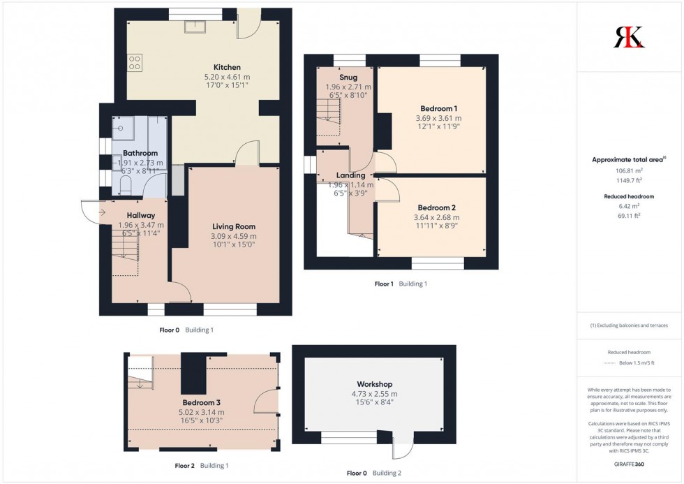 Floorplan for 13 Alban Crescent, Waterston, Milford Haven