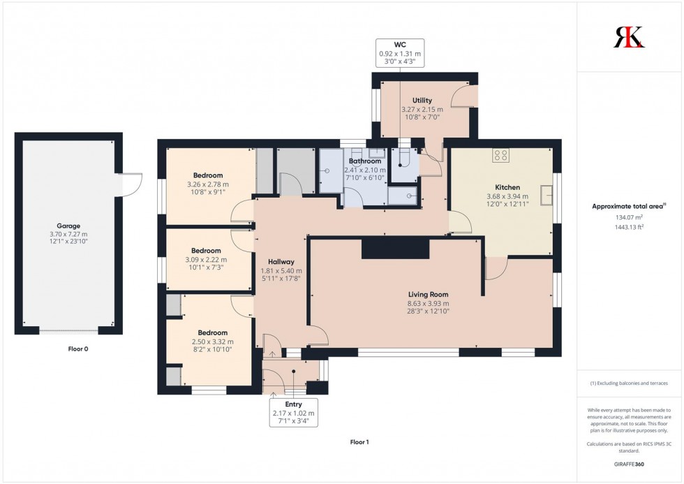 Floorplan for 69 Port Lion, Llangwm