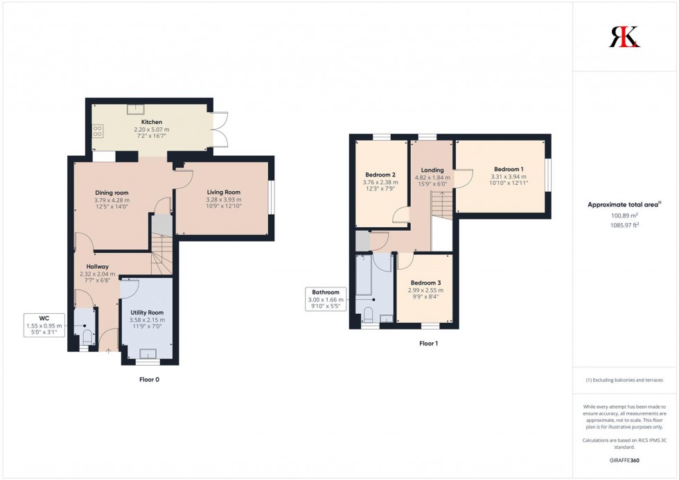 Floorplan for 5 Goughs Court, Milford Haven