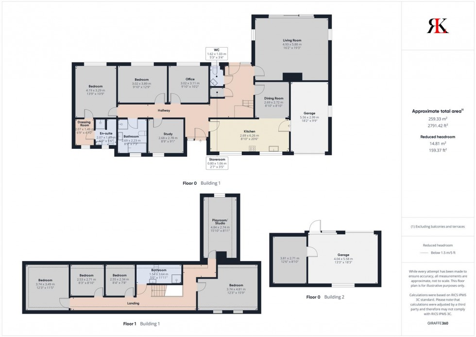 Floorplan for Ty Robynne, Simpson Cross SA62 6EL