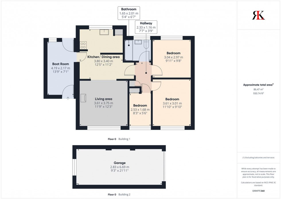 Floorplan for 2 Church Close, Marloes