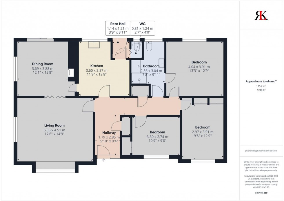 Floorplan for 9 Priory Lodge Close, Milford Haven