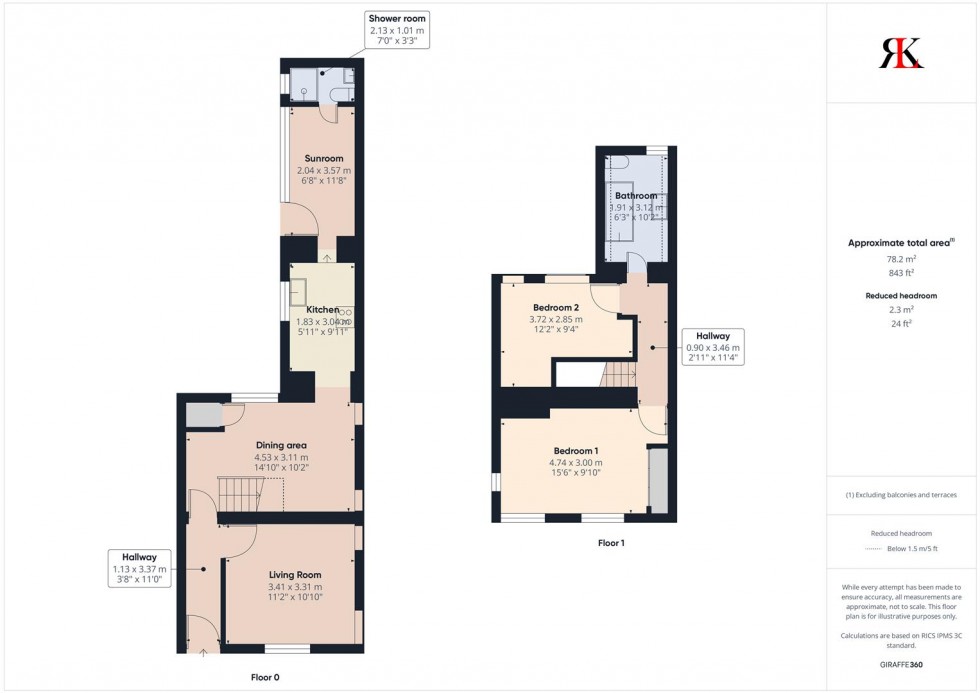 Floorplan for 15 Merlins Hill, Haverfordwest