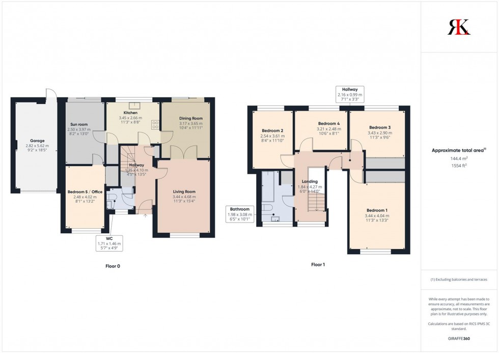 Floorplan for 34 Clover Park, Haverfordwest