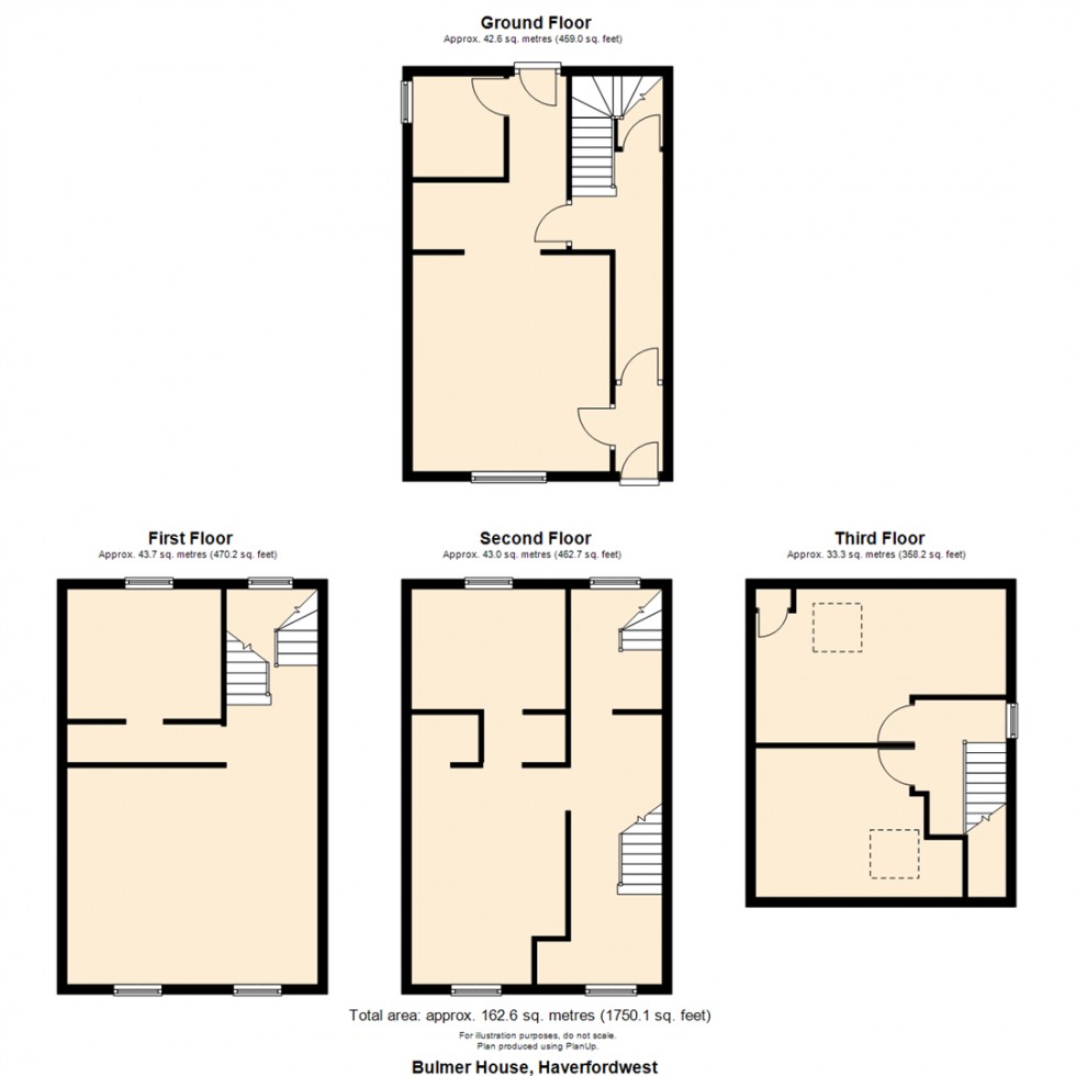 Floorplan for 10 Albany Terrace, Haverfordwest