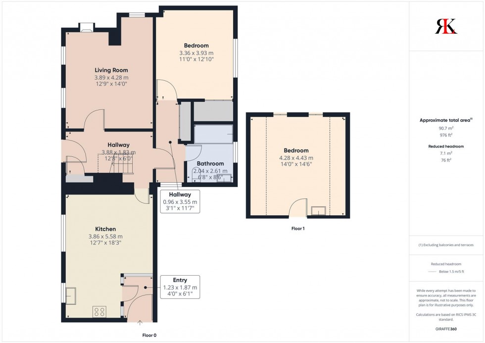 Floorplan for Cwmpibau, The Cottage & Pontgareg, New Moat, Haverfordwest SA62 4RE