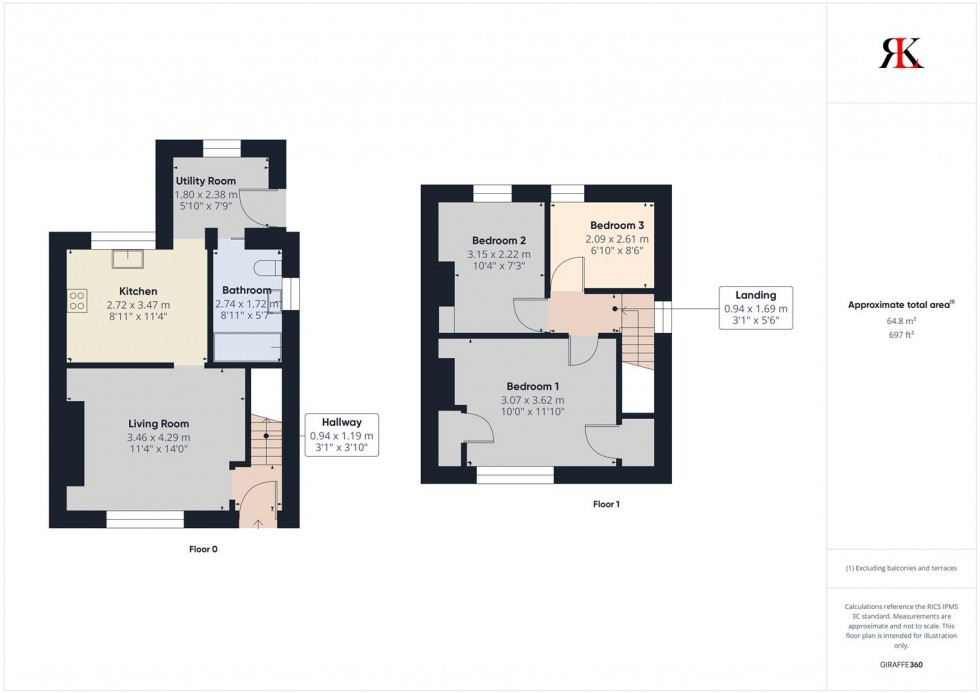 Floorplan for 65 Precelly Place, Milford Haven