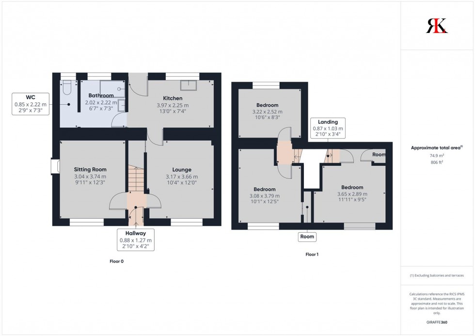 Floorplan for 206 Haven Road, Haverfordwest