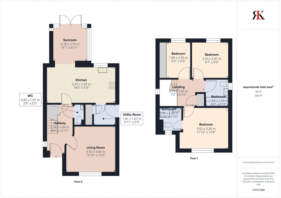 Floorplan for 61 Scarrowscant Lane, Haverfordwest