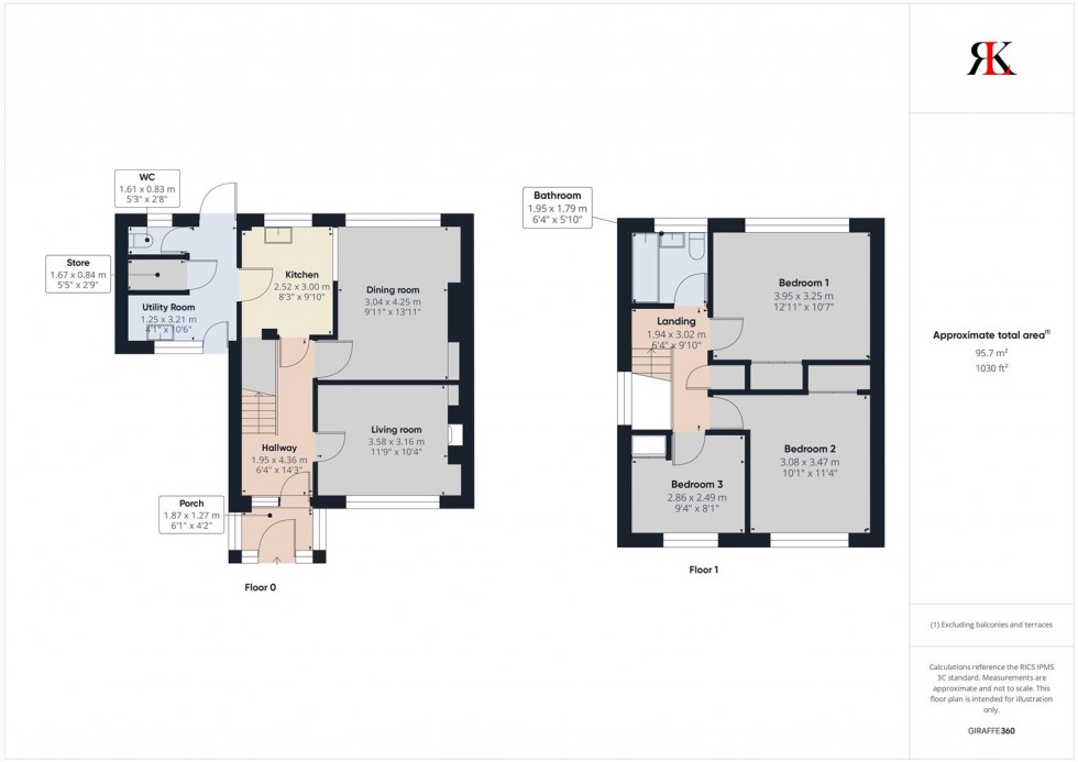 Floorplan for 21 Stokes Avenue, Haverfordwest