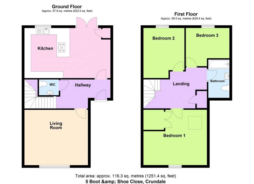 Floorplan for 5 Boot & Shoe Close, Crundale
