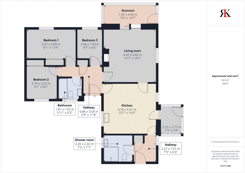 Floorplan for 6 Longfellow Close, Haverfordwest