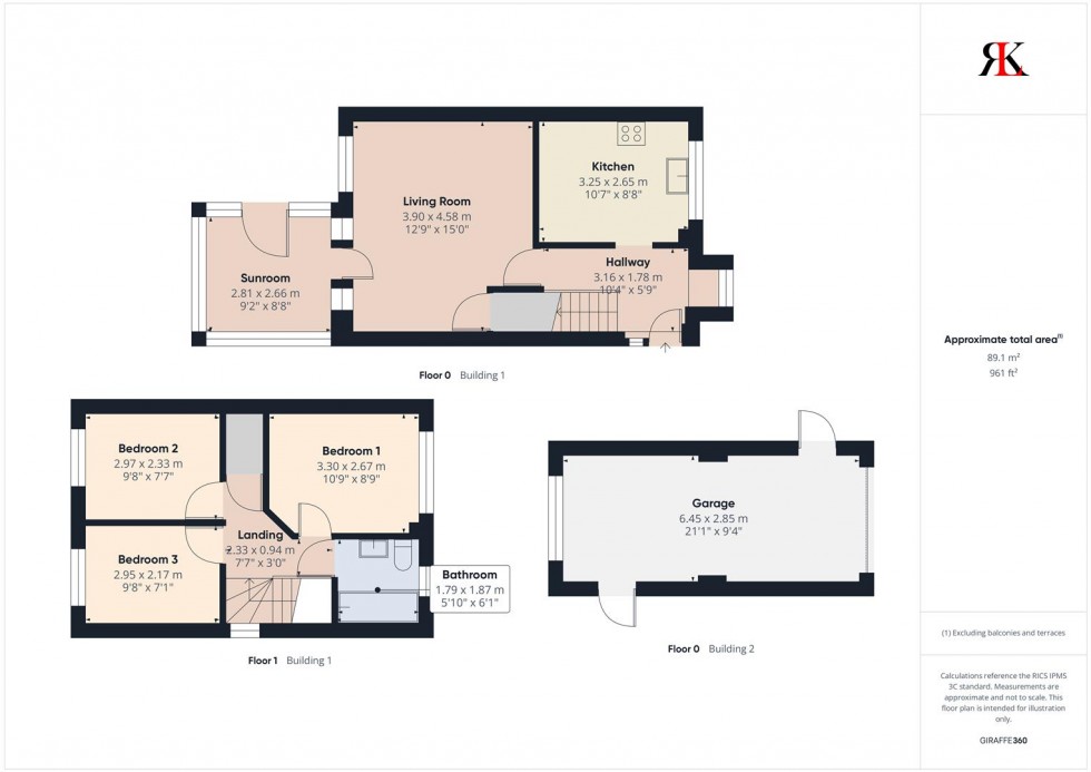 Floorplan for 5 Old Rectory Close, Letterston