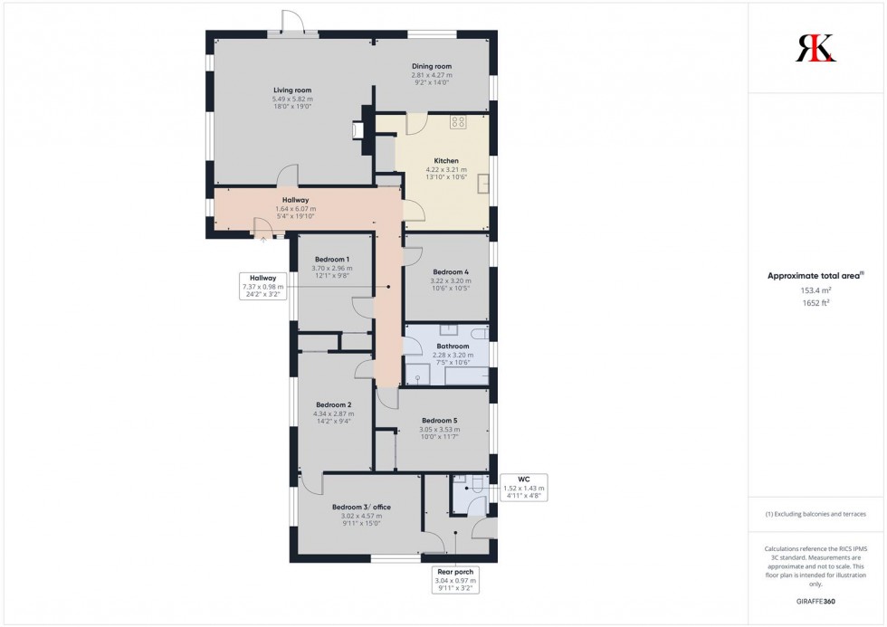 Floorplan for The Vicarage, Rock Lane, Llawhaden