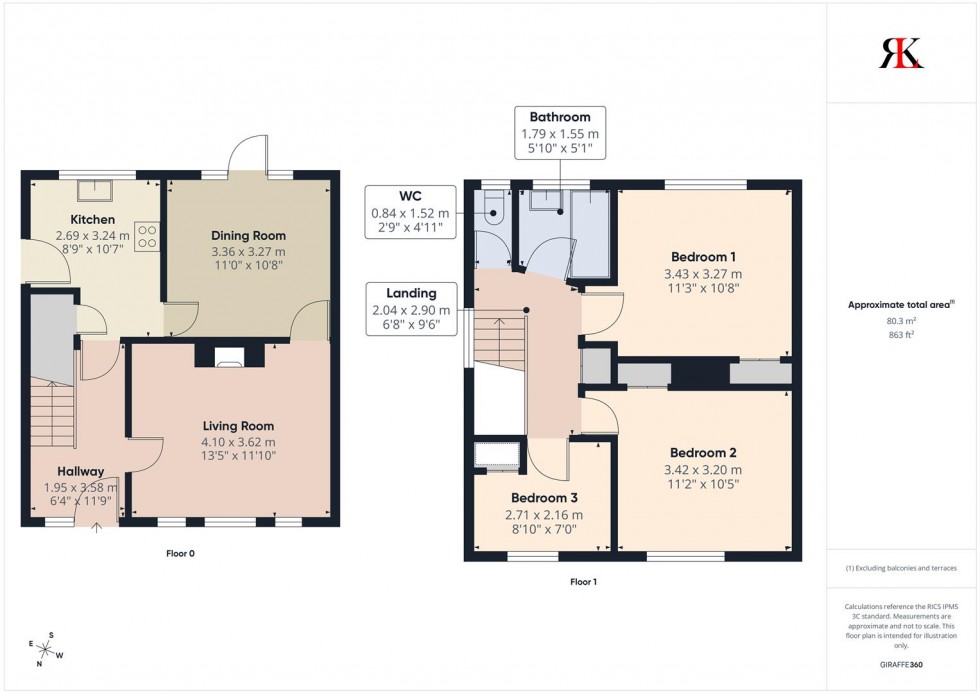 Floorplan for Driftwood, Blue Anchor Way, Dale