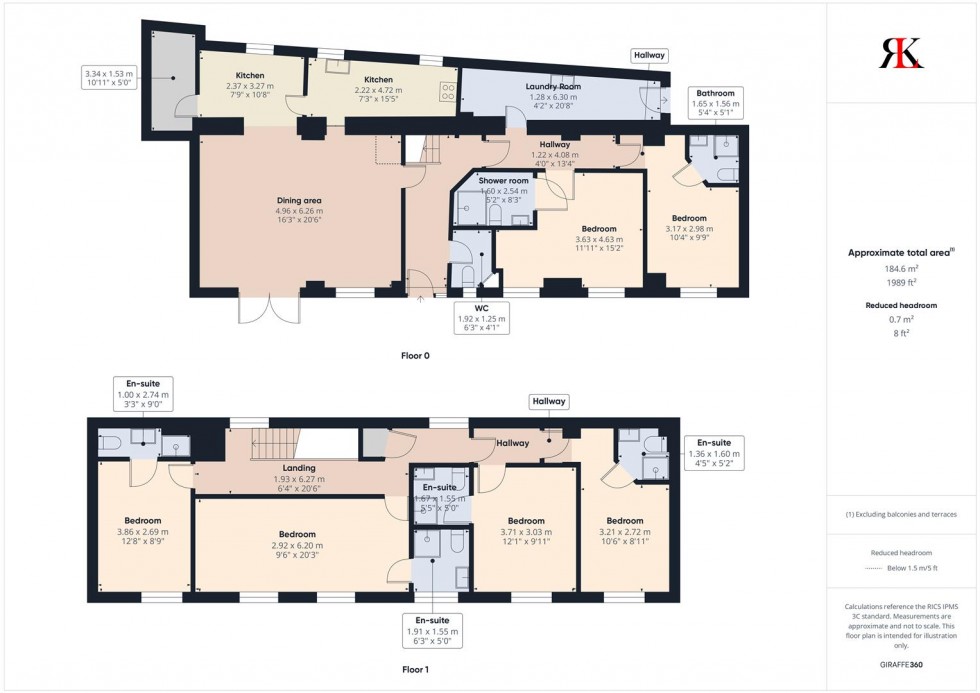 Floorplan for The Ferry Boat Guest House, Goodwick