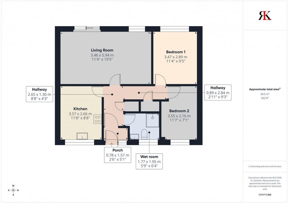 Floorplan for 59 Fleming Way, Neyland