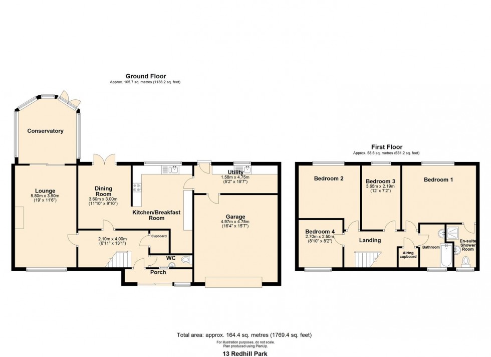 Floorplan for Redhill Park, Haverfordwest
