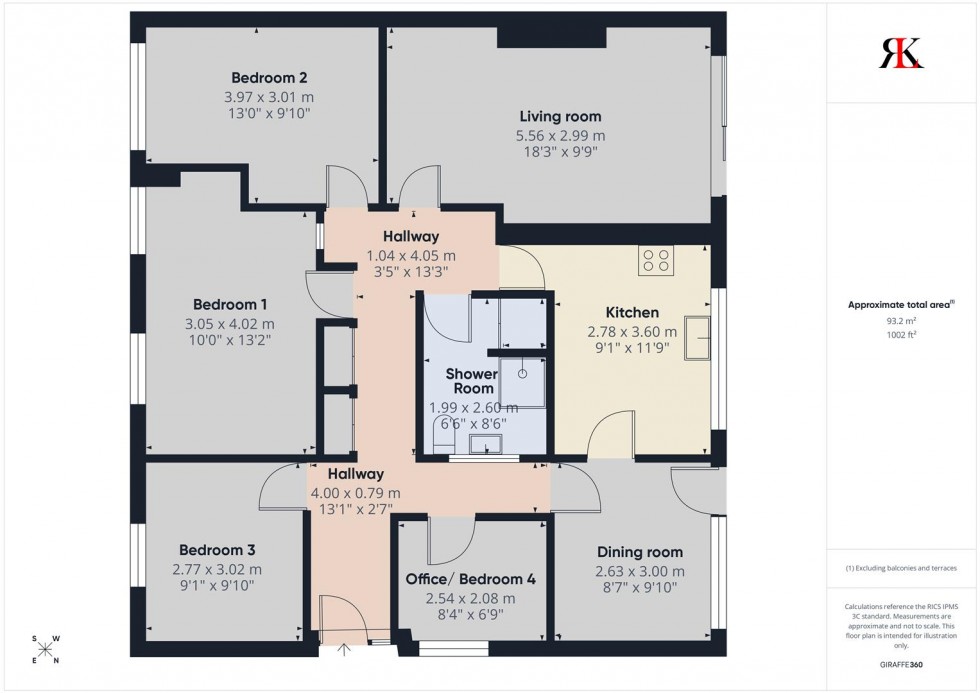Floorplan for 47 Maes Dyfed, St. Davids SA62 6SR
