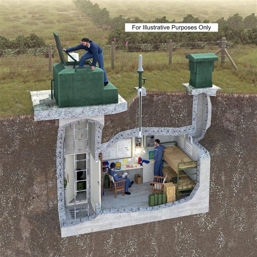 Floorplan for Former Royal Observer Corps Underground Bunkers and Land - South & West Wales