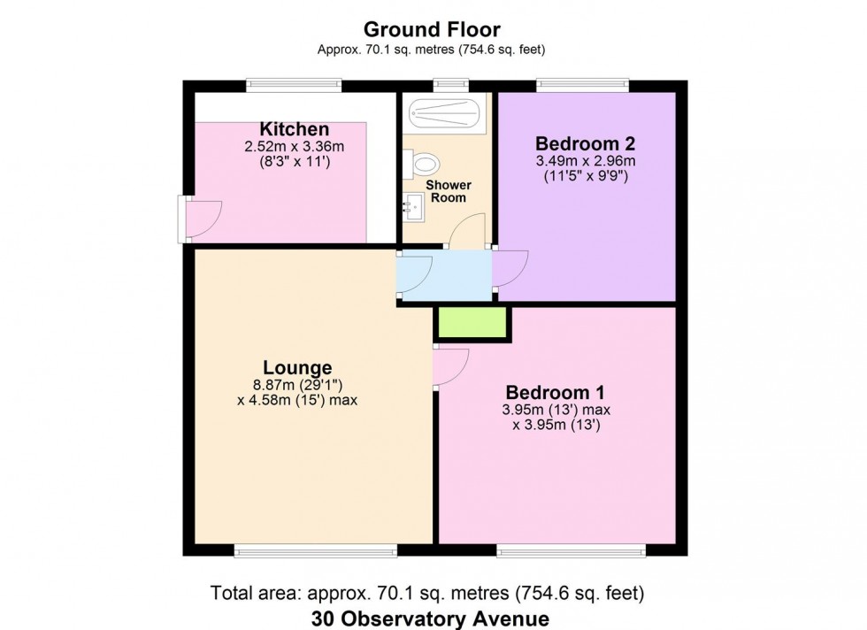 Floorplan for 30 Observatory Avenue, Hakin, Milford Haven