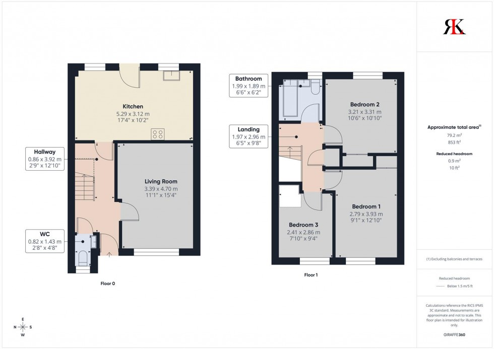 Floorplan for 8 Havard Close, Hook, Haverfordwest