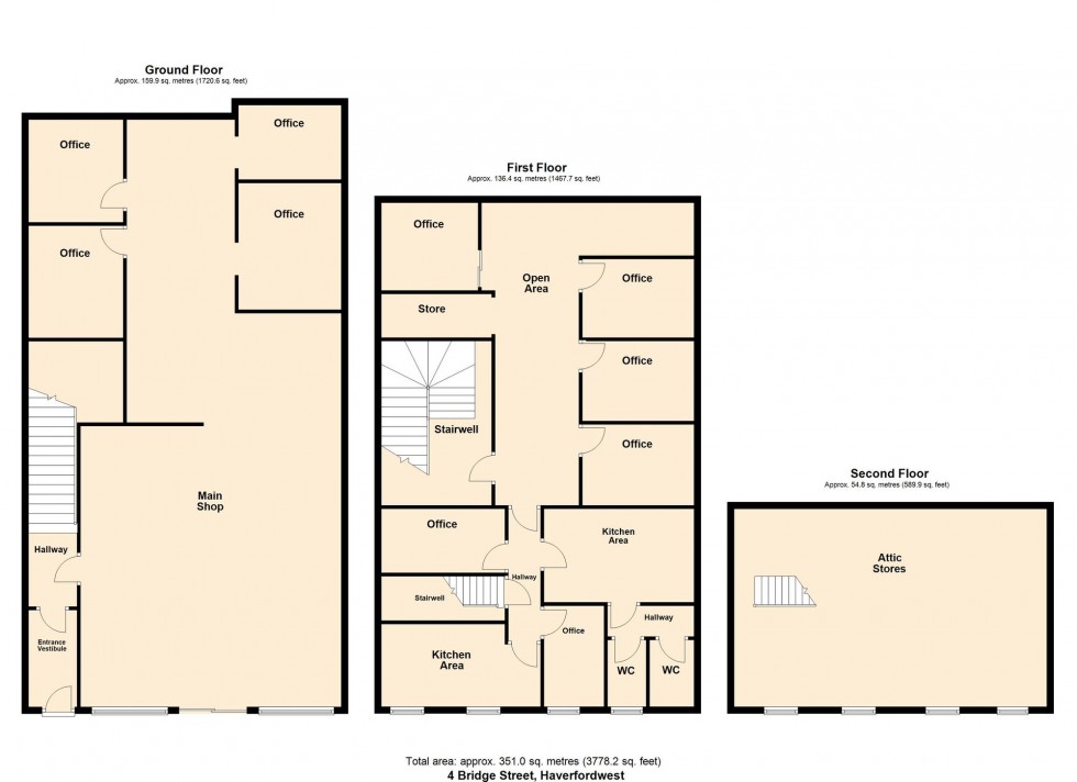 Floorplan for Bridge Street, Haverfordwest, SA61