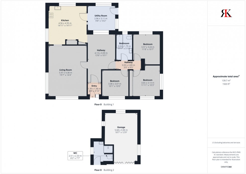 Floorplan for Kiln Road, Johnston, SA62