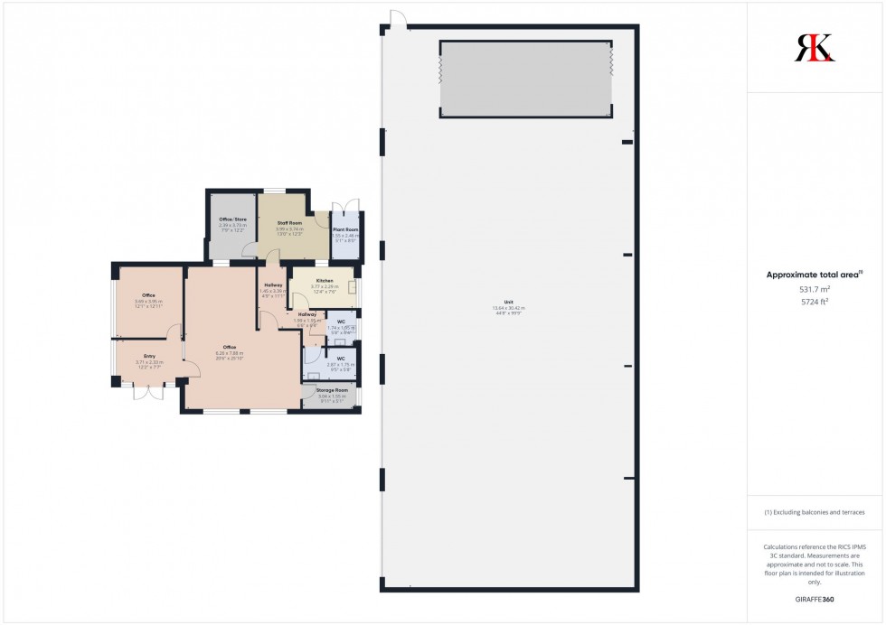 Floorplan for Priory Park, Thornton Industrial Estate, SA73