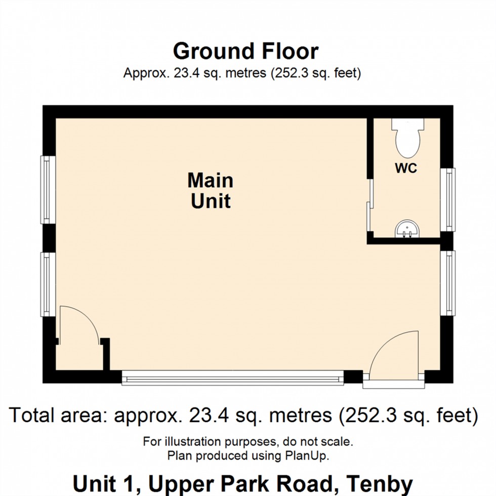 Floorplan for Upper Park Road, Tenby, SA70