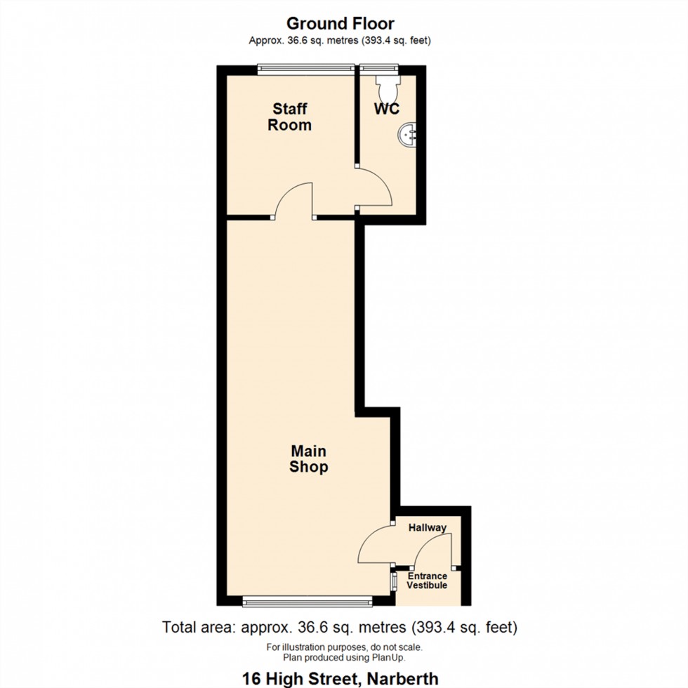 Floorplan for High Street, Narberth, SA67