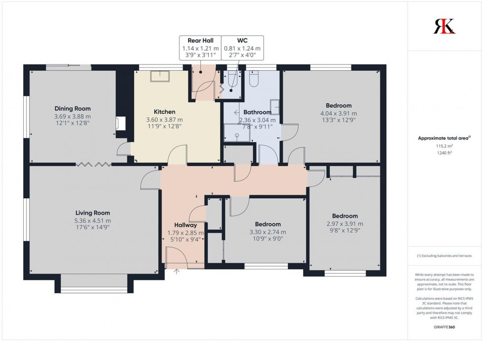 Floorplan for Priory Lodge Close, Milford Haven, SA73