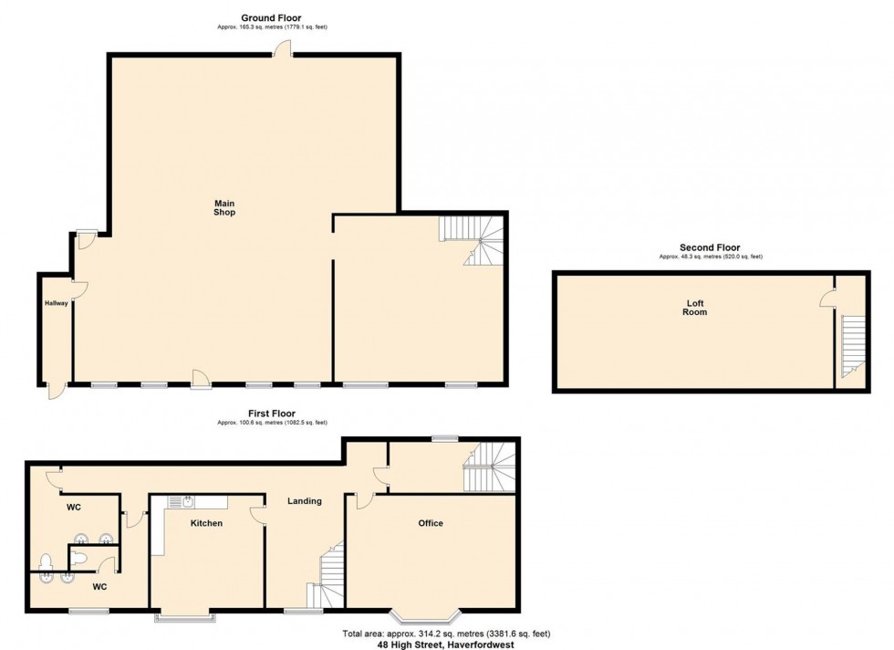 Floorplan for High Street, 48 High Street, SA61