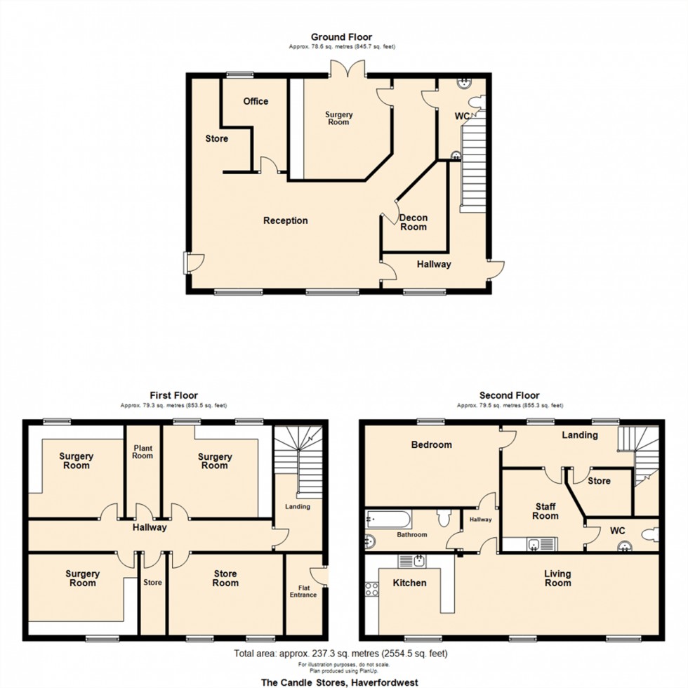 Floorplan for Quay Street, Haverfordwest, SA61