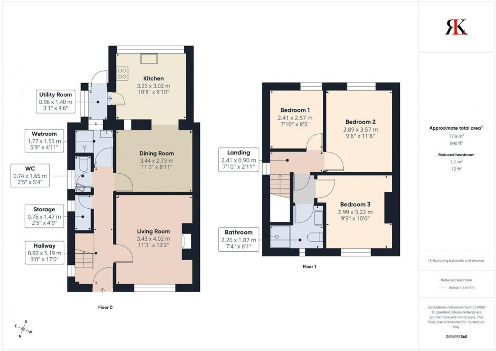 Floorplan for Hawthorn Rise, Haverfordwest, SA61