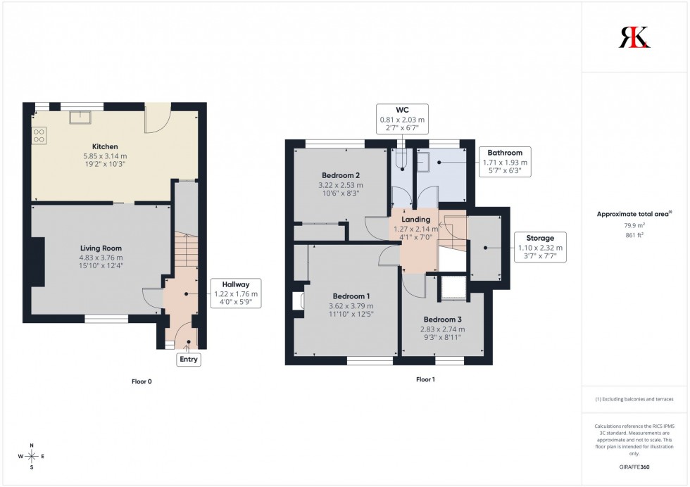 Floorplan for Hawthorn Rise, Haverfordwest, SA61