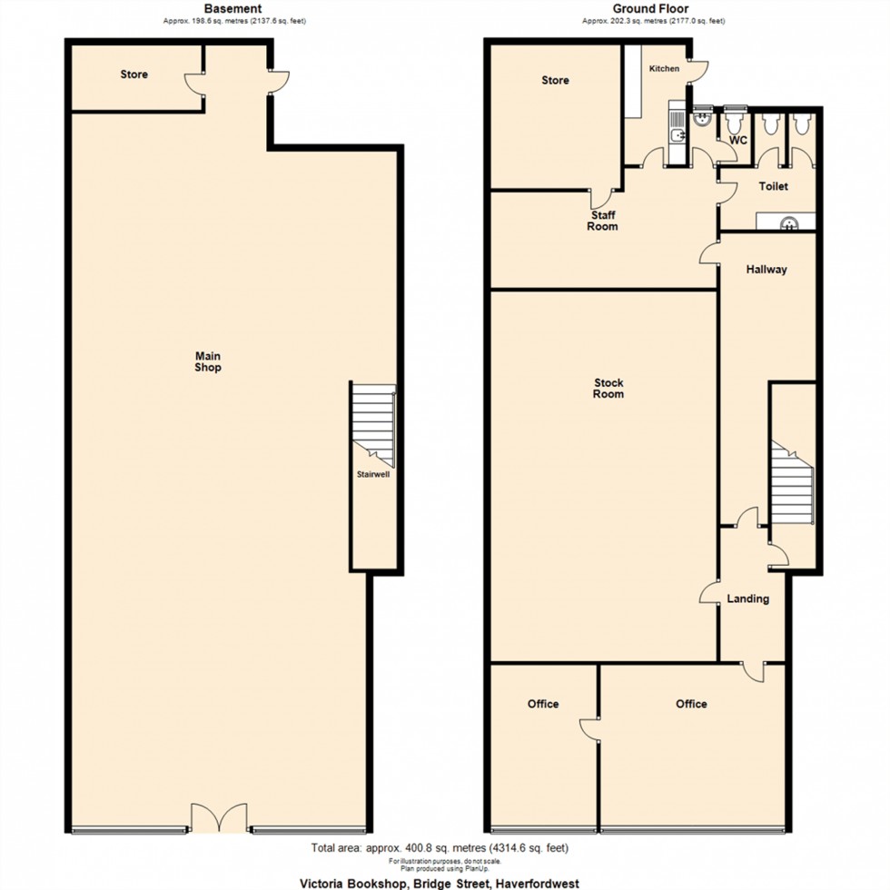 Floorplan for Bridge Street, Haverfordwest, SA61