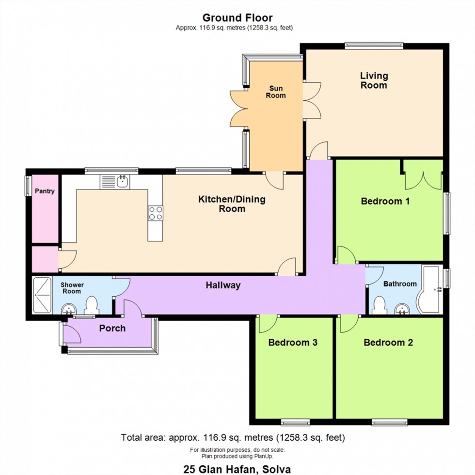 Floorplan for Glanhafan, Solva, SA62